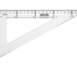 CARTABON TRANSPARENTE EN PLASTICO INYECTADO GRADUADO Y BISELADO 25 CM. FAIBO 41325