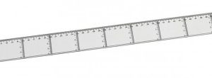 REGLA PLANA TRANSPARENTE EN PLASTICO INYECTADO GRADUADO Y BISELADO 60 CM. FAIBO 41160