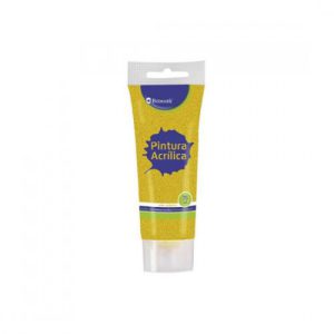 BOTE PINTURA ACRILICA 75 ML ORO CON GLITTER BISMARK 328672