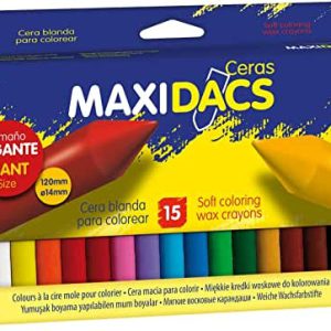 ESTUCHE 15 CERAS PARA NIÑOS MAXIDACS DACS DX050216