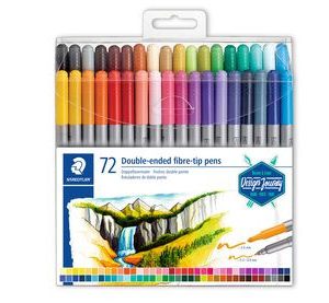 ESTUCHE DE PLÁSTICO CON 72 ROTULADORES, COLORES SURTIDOS STAEDTLER 3200 TB72