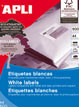 CAJA 500 HOJAS ETIQUETA BLANCA ILC 105X37 01785 APLI