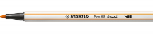 ROTULADOR PUNTA FIBRA PINCEL PEN 68 BRUSH NARANJA STABILO 568/54