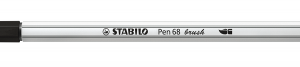 ROTULADOR PUNTA FIBRA PINCEL PEN 68 BRUSH NEGRO STABILO 568/46