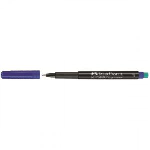 MARCADOR PERMANENTE MULTIMARK PUNTA FINA AZUL FABER CASTELL 151351