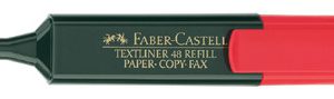 MARCADOR FLUOR TEXTLINER ROJO FABER CASTELL 154821