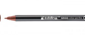 ROTULADOR PUNTA FINA 1200 MARRON EDDING 1200-07