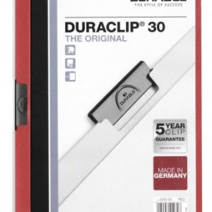 DOSSIER CON CLIP 30 H A4 ROJO DURABLE 2200-03