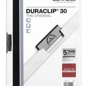DOSSIER CON CLIP 30 H A4 BLANCO DURABLE 2200-02