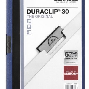 DOSSIER CON CLIP 30 H A4 AZUL OSCURO DURABLE 2200-07