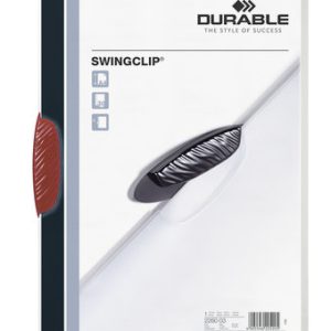 DOSSIER CON CLIP SWINGCLIP 30 H A4 ROJO DURABLE 2260-03