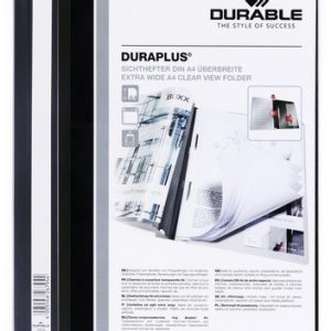 DOSSIER FASTENER DURAPLUS A4 PVC NEGRO DURABLE 2579-01