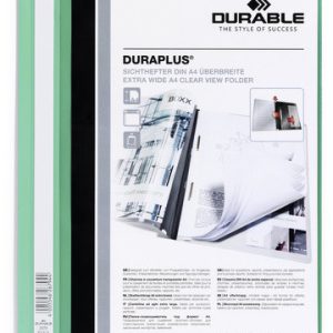 DOSSIER FASTENER DURAPLUS A4 PVC VERDE DURABLE 2579-05