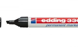 MARCADOR PERMANENTE PUNTA BISELADA 1-5MM 3300 NEGRO EDDING 3300-01