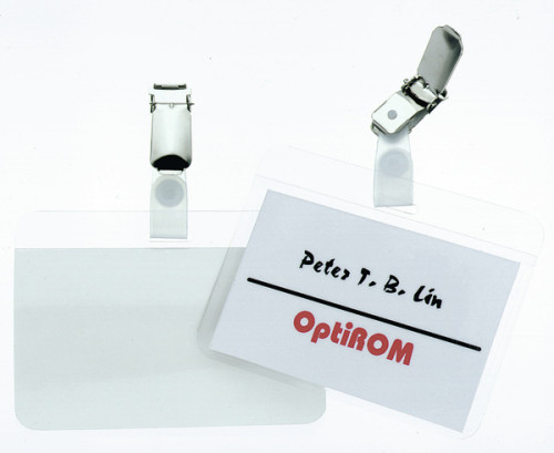 CAJA DE 25 IDENTIFICADORES PINZA PLASTICO LAMINA AUTOADHESIVA DURABLE 8102-19 - Imagen 3