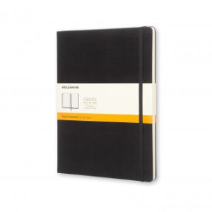 LIBRETA CLASICA TAPA DURA NEGRA XL (19X25CM) RAYAS MOLESKINE QP090