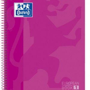 CUADERNO EUROPEANBOOK 1 TAPA EXTRADURA A4+ 80 HOJAS 5X5 COLOR FUCSIA OXFORD 100430270