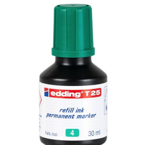 FRASCO TINTA PARA RELLENAR 25ML VERDE EDDING T25-004