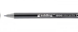 ROTULADOR PUNTA FINA 1200 PASTEL GRIS PLATA EDDING 1200-026