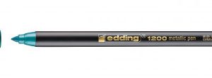 ROTULADOR PUNTA FINA 1200 VERDE METALICO EDDING 1200-074
