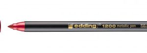 ROTULADOR PUNTA FINA 1200 ROJO METALICO EDDING 1200-072