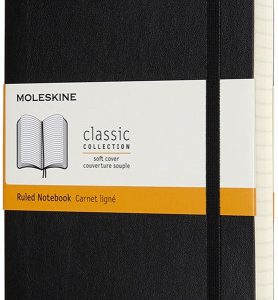 LIBRETA CLASICA MAYOR GROSOR NEGRA L (13X21CM) RAYADA TAPA BLANDA MOLESKINE QP616EXP