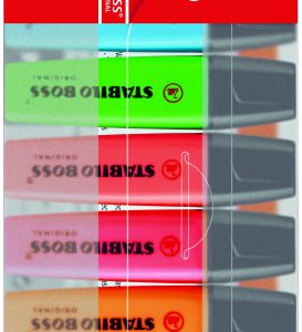 ESTUCHE 6 MARCADORES FLUORESCENTES BOSS TRAZO 2/5MM. SURTIDOS STABILO 70/6
