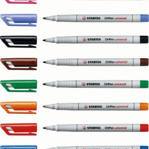 MARCADOR PERMANENTE PUNTA FINA OHPEN UNIVERSAL 0,7MM. AZUL STABILO 842/41