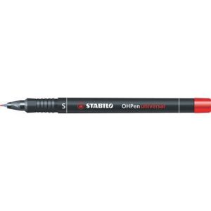 MARCADOR PERMANENTE PUNTA SUPERFINA OHPEN UNIVERSAL 0,4MM. ROJO STABILO 841/40