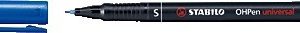MARCADOR PERMANENTE PUNTA SUPERFINA OHPEN UNIVERSAL 0,4MM. AZUL STABILO 841/41