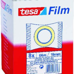 CINTA ADHESIVA STANDARD 19MM.X66M.EN BOLSITA TRANSPARENTE TESA 57226-00001-01