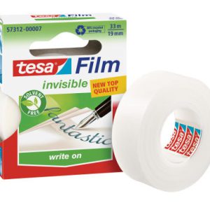 CINTA ADHESIVA ECOLOGICA APTA PARA ESCRITURA 19MM.X33M. TRANSPARENTE TESA 57312-00008-08