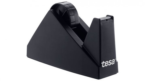 DISPENSADOR SOBREMESA "PORTARROLLOS" EASY CUT ECONOMY PARA ROOLLOS DE 66M. NEGRO TESA 57431-00000-02