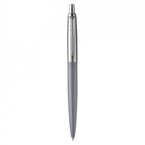 BOLÍGRAFO JOTTER XL ALEXANDRA GRIS MATE RIBETE DE COLOR CROMO PLUMÍN MEDIO TINTA AZUL PARKER 2068360