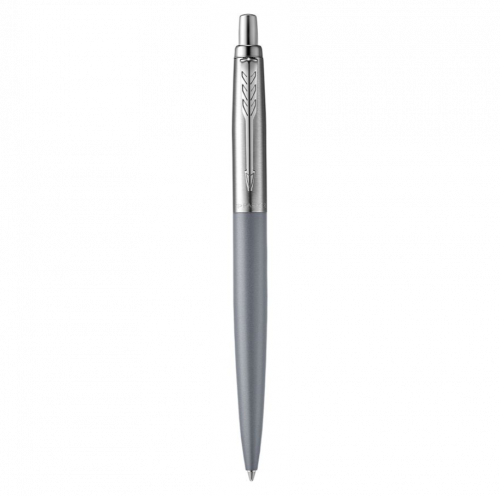 BOLÍGRAFO JOTTER XL ALEXANDRA GRIS MATE RIBETE DE COLOR CROMO PLUMÍN MEDIO TINTA AZUL PARKER 2068360