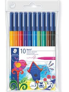 ESTUCHE 10 ROTULADORES NORIS CLUB PUNTA FIBRA SIMETRICA SURTIDOS STAEDTLER 326 WP10