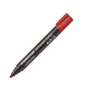 MARCADOR PERMANENTE LUMOCOLOR 352 TRAZO 2MM. ROJO STAEDTLER 352-2