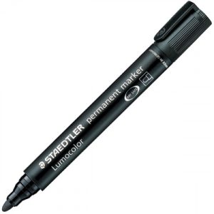 MARCADOR PERMANENTE LUMOCOLOR 352 TRAZO 2MM. NEGRO STAEDTLER 352-9