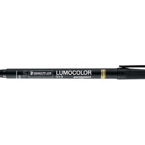 MARCADOR LUMOCOLOR PERMANENTE PUNTA SUPERFINA 0,4MM. NEGRO STAEDTLER 313-9
