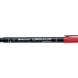 MARCADOR LUMOCOLOR PERMANENTE PUNTA SUPERFINA 0,4MM. ROJO STAEDTLER 313-2