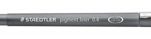 ROTULADOR TINTA PIGMENTADA CALIBRADO PIGMENT LINER 0,4 MM. NEGRO STAEDTLER 308 04-9