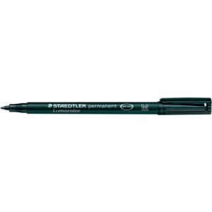 MARCADOR LUMOCOLOR PERMANENTE PUNTA MEDIA 1MM. NEGRO STAEDTLER 317-9