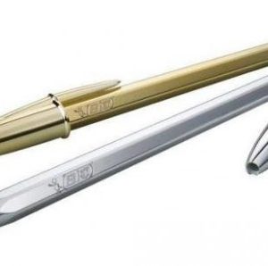 BOLIGRAFO CRISTAL CELEBRATE TRAZO 0,4 MM. COLOR PLATA BIC 921339