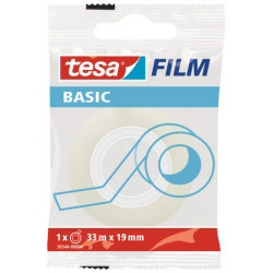 CINTA ADHESIVA TRANSLÚCIDA BASIC 19MM.X33M. TESA 58544-0000