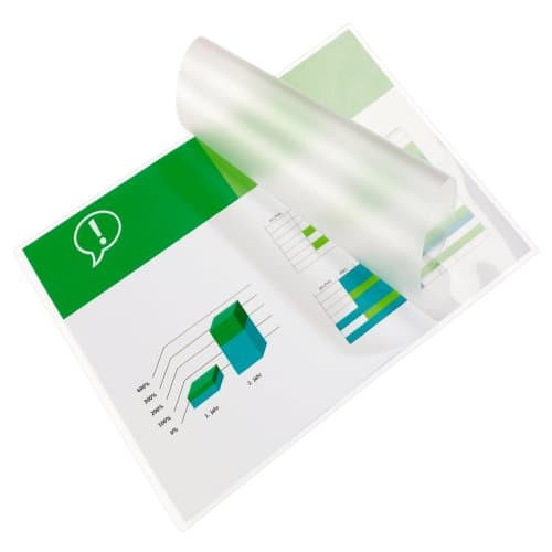 CAJA DE 100 BOLSAS DE PLASTIFICACIÓN 216X303 FORMATO A4 125 MICRAS BRILLO GBC 3200723 - Imagen 2
