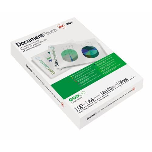 CAJA DE 100 BOLSAS DE PLASTIFICACIÓN 216X303 FORMATO A4 80 MICRAS GBC IB585036 - Imagen 2