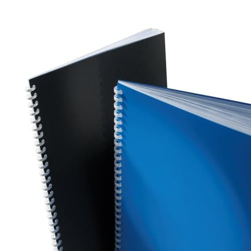 CAJA DE 100 CUBIERTAS POLIPROPILENO FORMATO A4 DE 500 MICRAS COLOR NEGRO GBC ESP425504 - Imagen 4