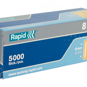 CAJA DE 5000 GRAPAS TIPO 13/8 GALVANIZADAS PARA CLAVADORAS RAPID 1183