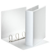 CARPETA PERSONALIZABLE PVC 2 BOLSILLOS ANILLAS 2-25 MM. FORMATO A4 COLOR BLANCO ESSELTE 49737
