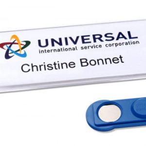 CAJA 10 PORTANOMBRES PROFIL BADGE CON IMÁN–27 X 75 MM AVERY 4836-M